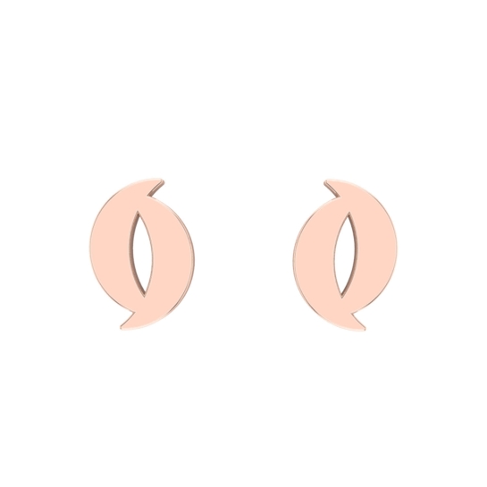 Deepa Gold Stud Earrings Design for daily use 