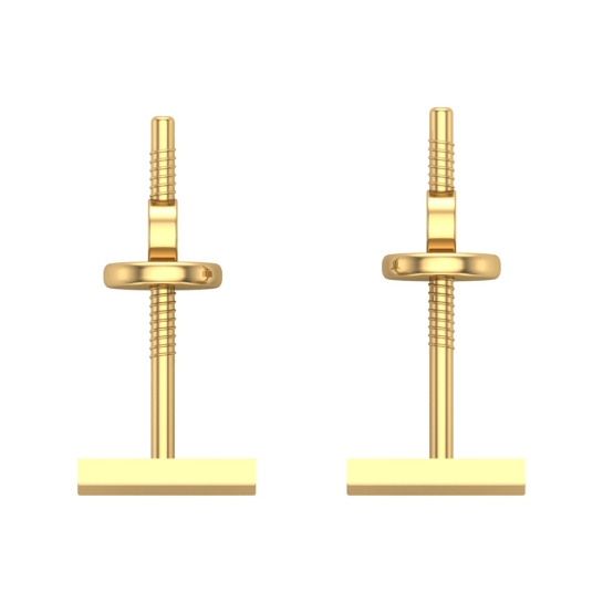 Dadhinadi Gold Stud Earrings Design for daily use 