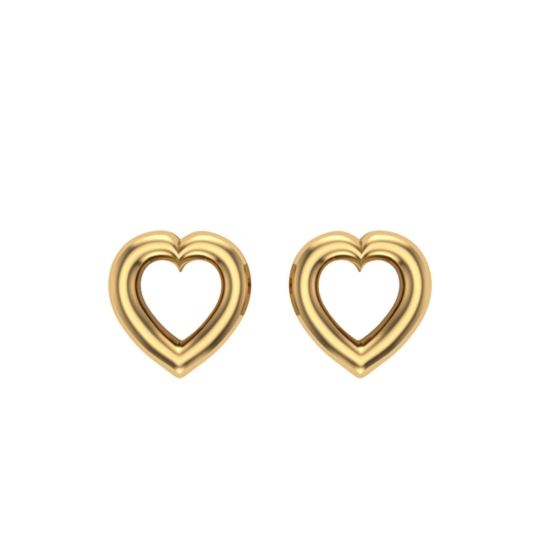 Deepshi Gold Stud Earrings Design for daily use 
