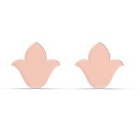 Dhanvi Gold Stud Earrings Design for daily use 
