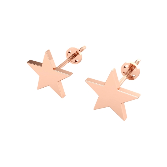 Dipika Gold Stud Earrings Design for daily use 