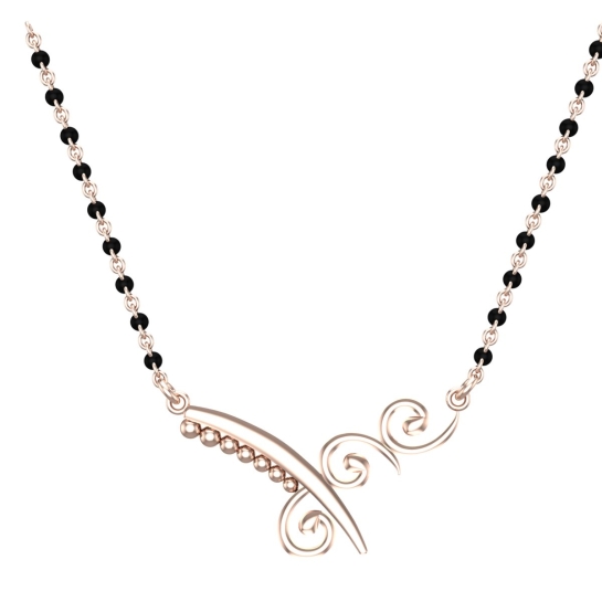 Flora Mangalsutra Designs in Gold