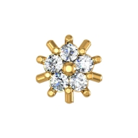 Elsie Yellow Gold Diamond Nosepin Screw