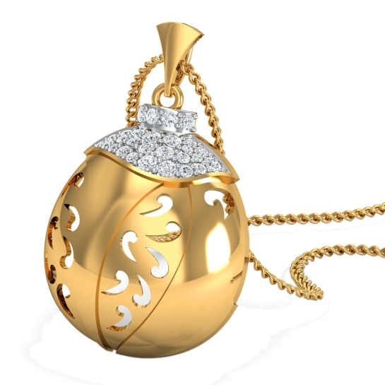 Chanda Gold and Diamond Pendant