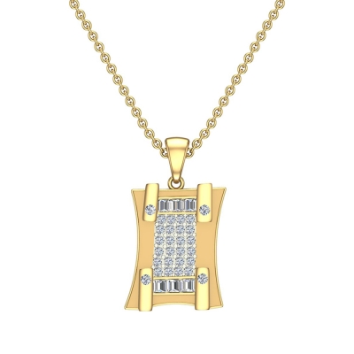 Fox Diamond Pendant