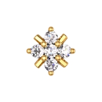 Giuliana Yellow Gold Diamond Nosepin Screw