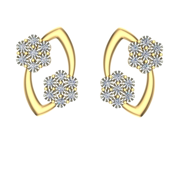 Keren Diamond Studs