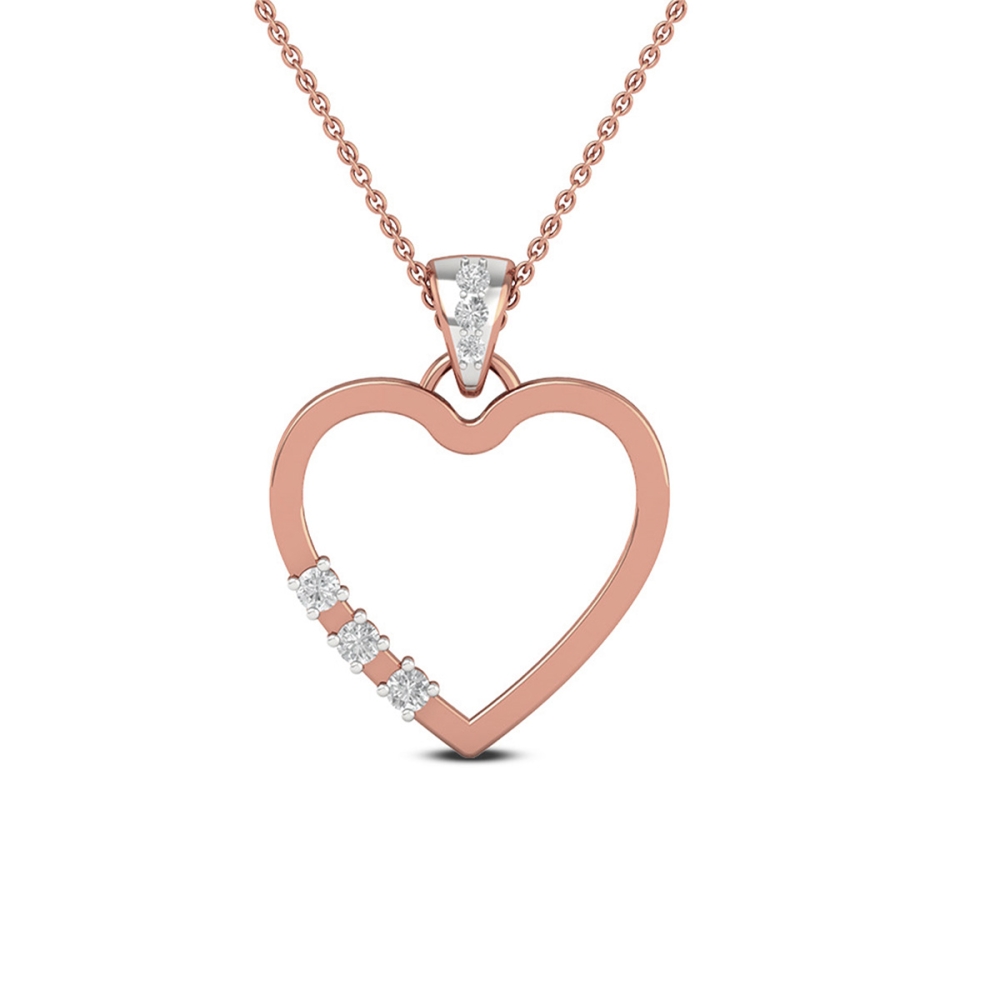 14k/18k Golden Grace Heart Necklace