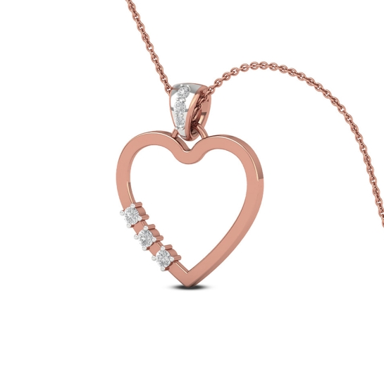 14k/18k Golden Grace Heart Necklace