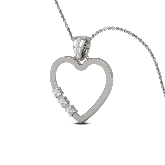 14k/18k Golden Grace Heart Necklace