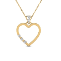 14k/18k Golden Grace Heart Necklace