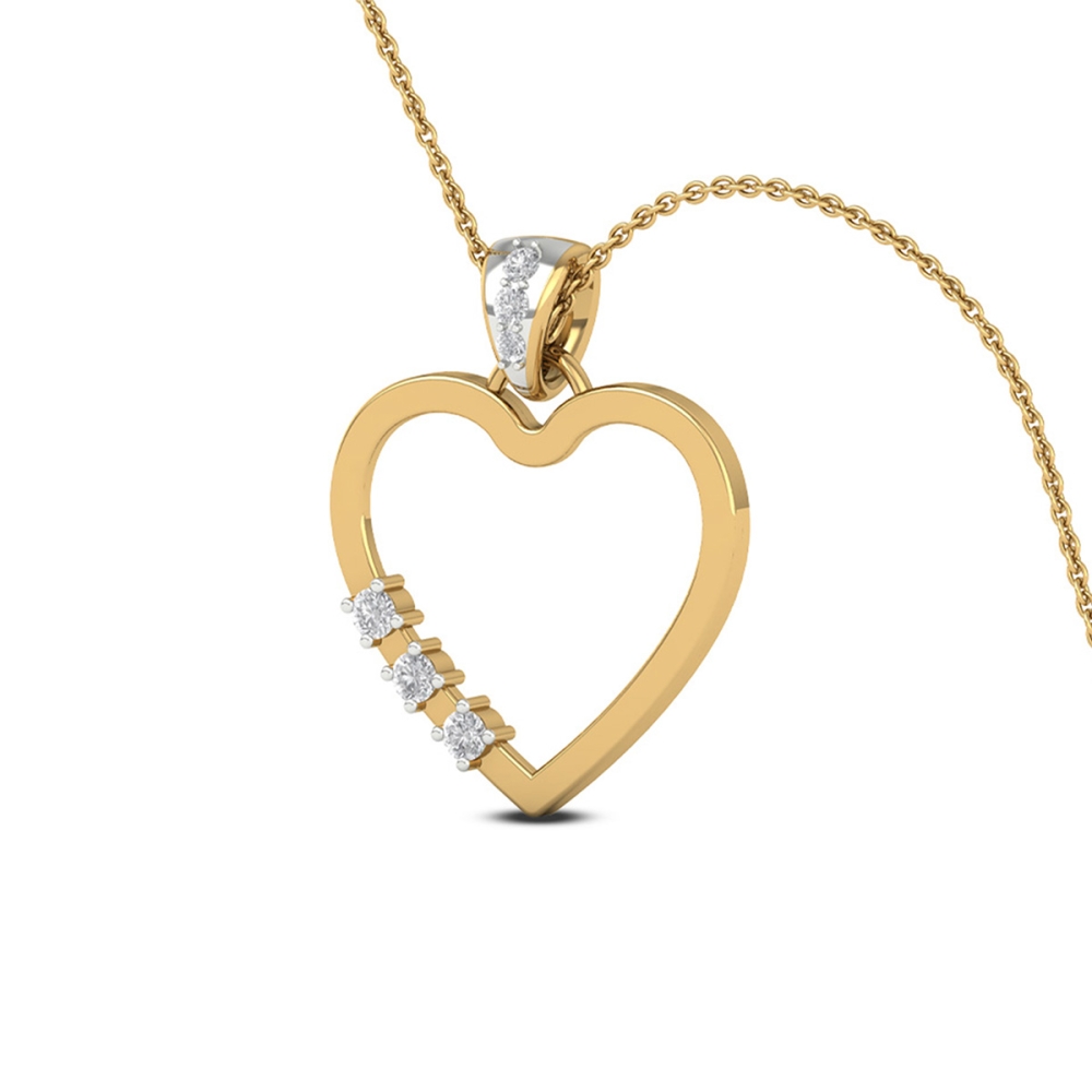 14k/18k Golden Grace Heart Necklace