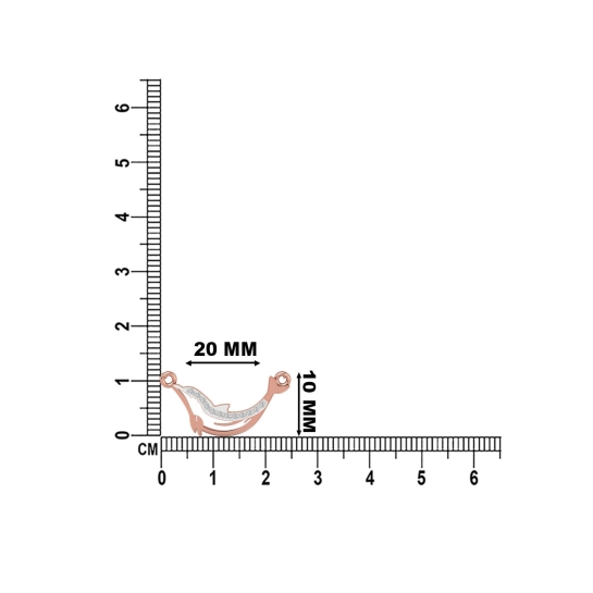 Golden Wave Dolphin Pendant