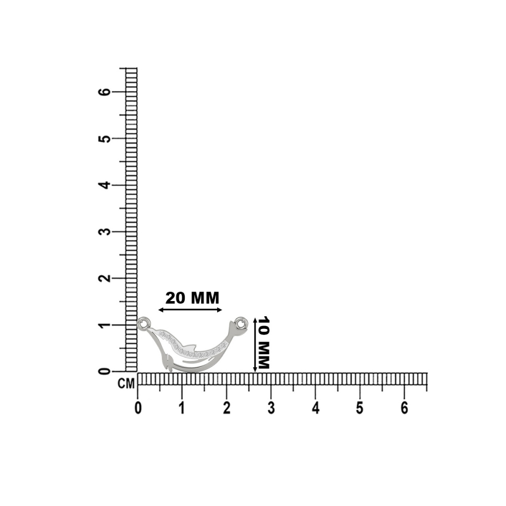 Golden Wave Dolphin Pendant