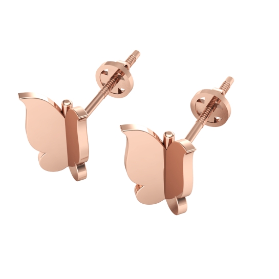 Gungun Gold Stud Earrings Design for daily use 