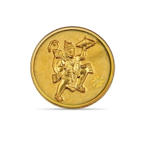 Dishis 24k(999) Yellow Gold Hanuman Ji 20 gm Coin
