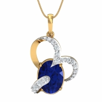 Hemangini Gold and Diamond Pendant