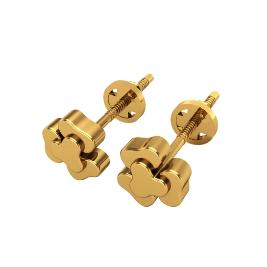 Himashi Gold Stud EarringS Design for daily use 
