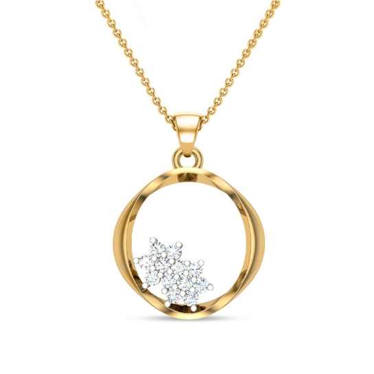 Adelyn Initial Diamond Pendant