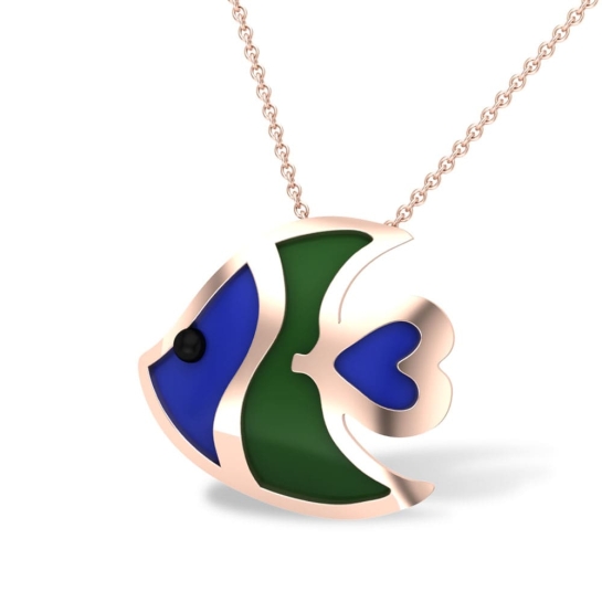 Lyla Fish Gold Pendant Designs For Female