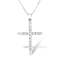 Ivory Jesus Diamond Pendant