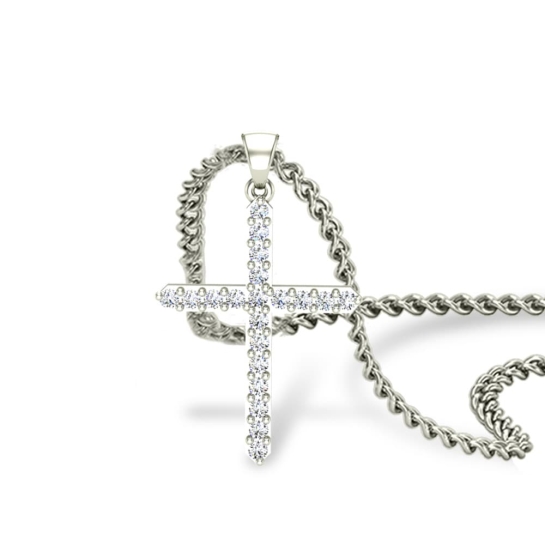 Ivory Jesus Diamond Pendant