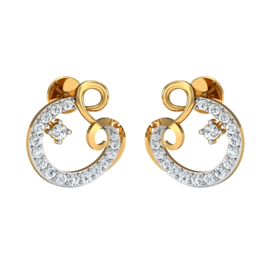 Paisley Diamond Earring