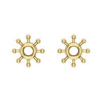 Kaitali Gold Stud Earrings Design for daily use 