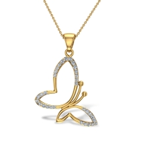 Kaiya Butterfly Diamond Pendant