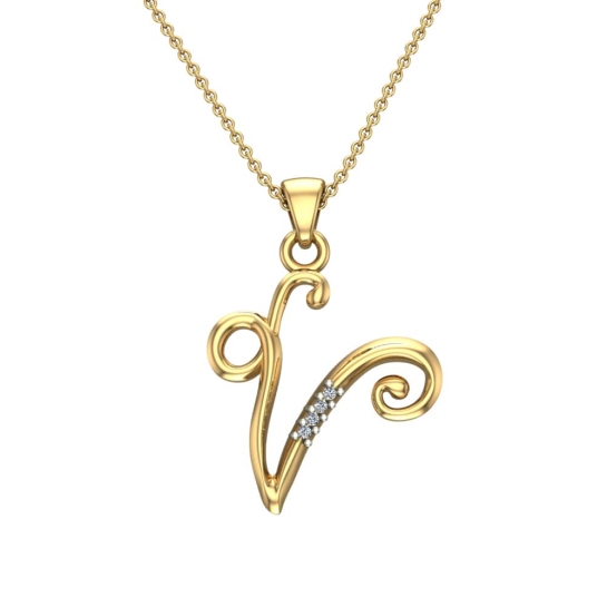 Katelyn Initial Diamond Pendant