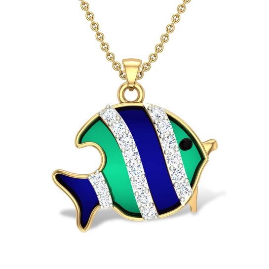 Kenia Fish Diamond Pendant