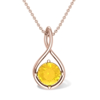 Kenji Citrine Gold  Pendant Designs For Female