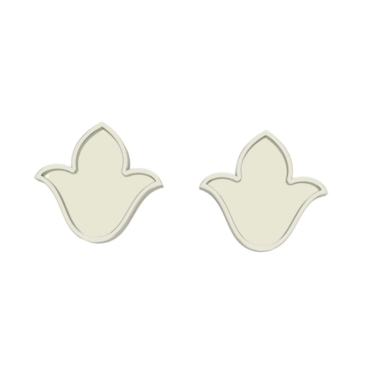 Komal Gold Stud Earrings Design for daily use 