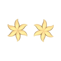Kumkum Gold Stud Earrings Design for daily use 