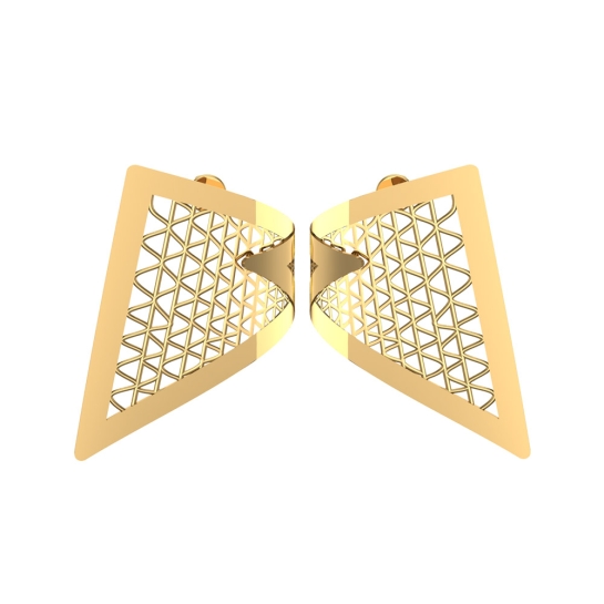 Lara Gold Earrings Design for daily use 