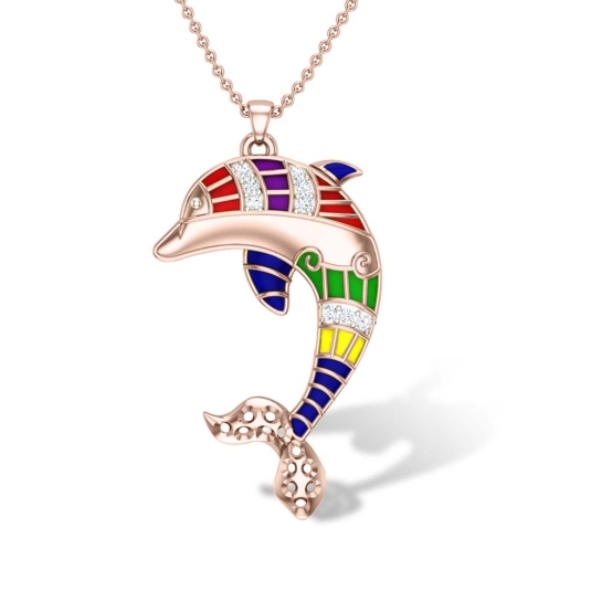 Lanie Dolphin Diamond Pendant