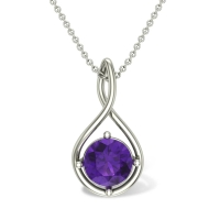 Lena Amethyst Gold Pendant Designs For Female