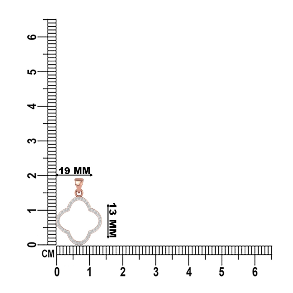 Lumière Clover Diamond Pendant