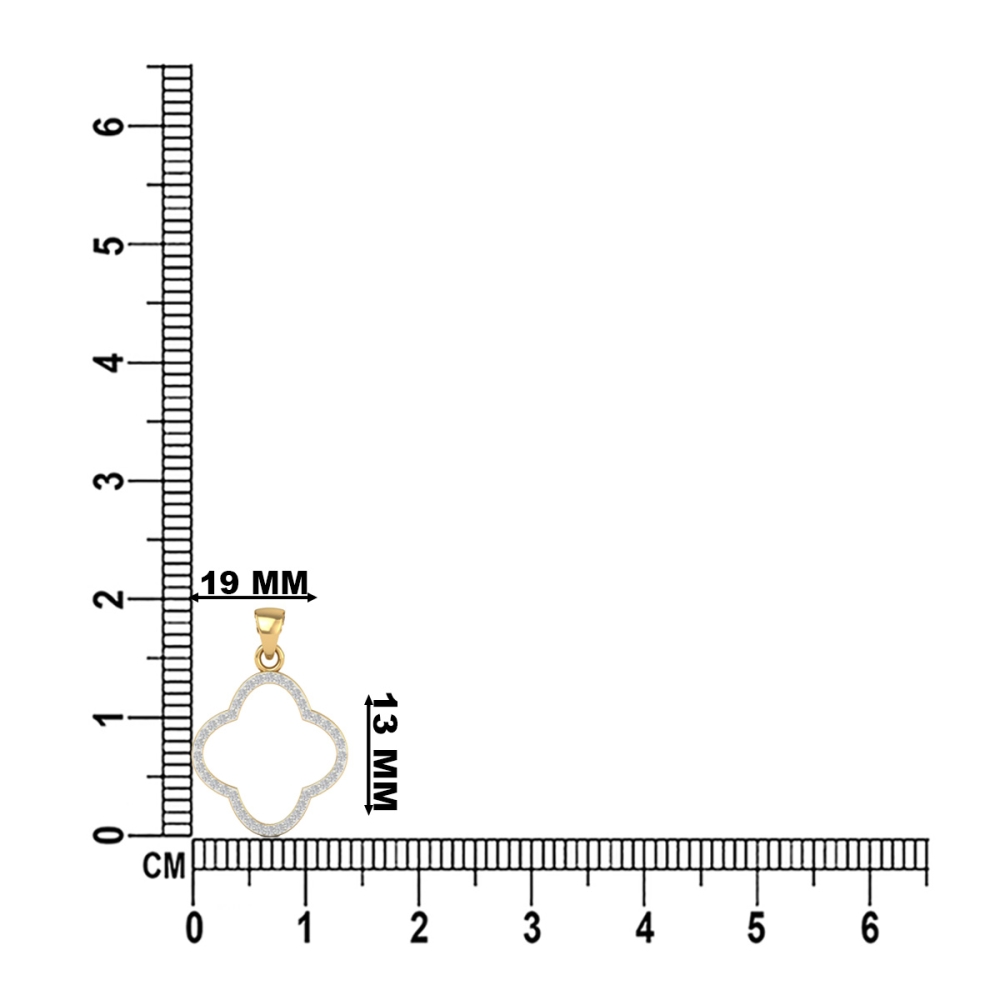 Lumière Clover Diamond Pendant