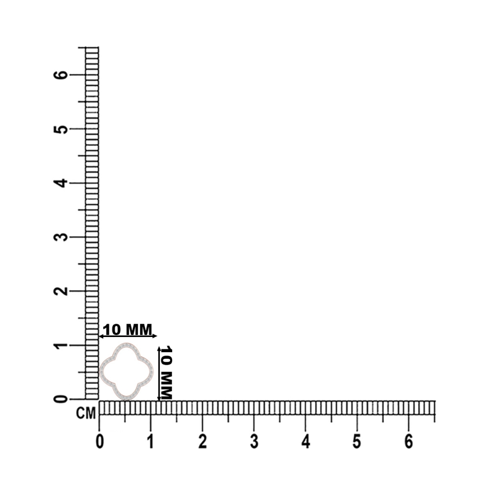 Lumière Clover Diamond Stud Earrings