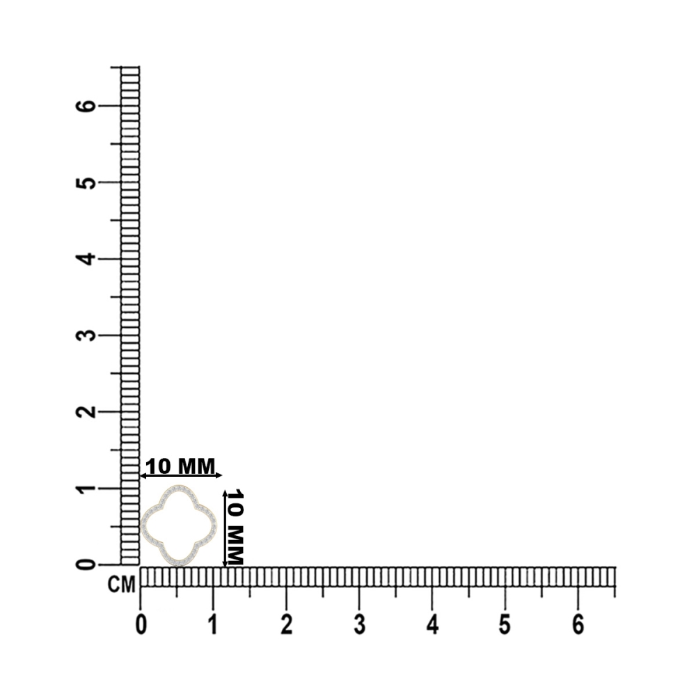 Lumière Clover Diamond Stud Earrings