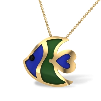 Lyla Fish Gold Penda…