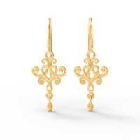 Maisie Gold Earrings Design for daily use 