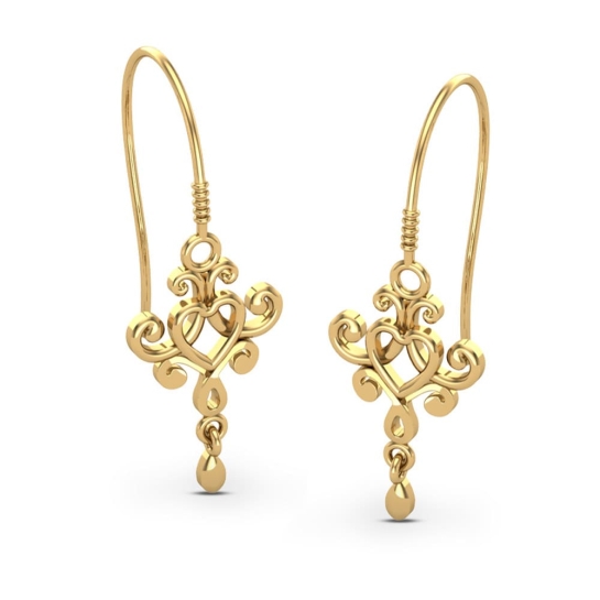 Kailani Gold Earrings Design for daily use 