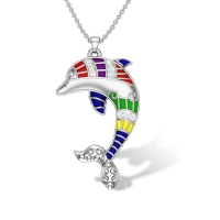 Maizie Dolphin Diamond Pendant