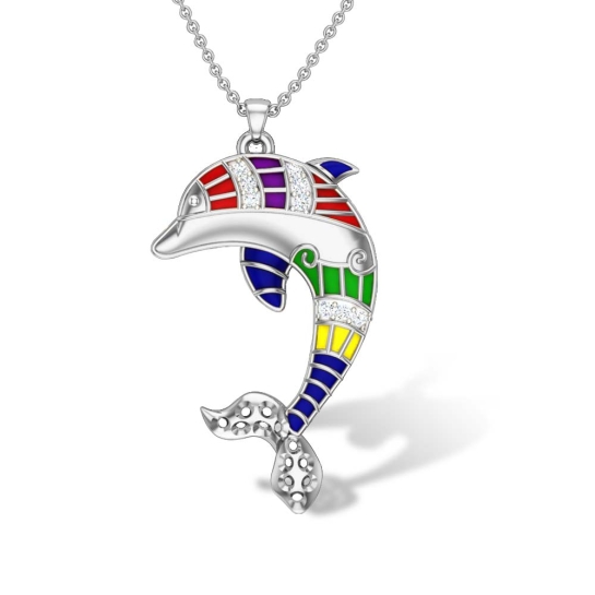 Lanie Dolphin Diamond Pendant