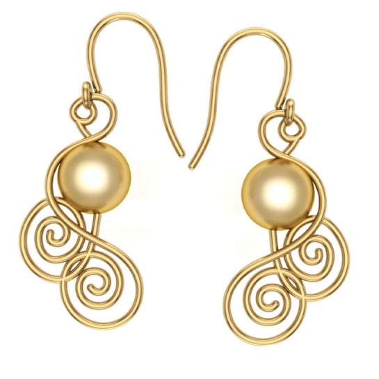 Malia Gold Drop Earrings Design for daily use 