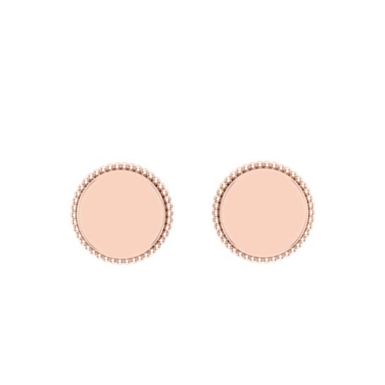 Mannat Gold Stud Earrings Design for daily use 