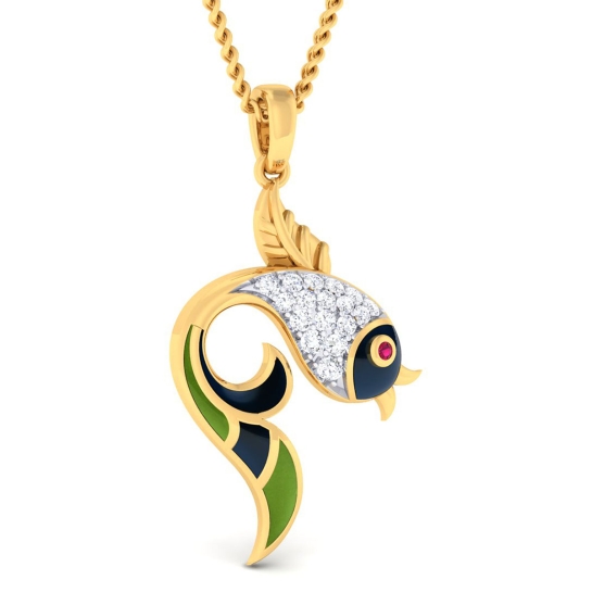 Matsya Diamond Pendant