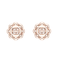 Mausami Gold Stud Earrings Design for daily use 